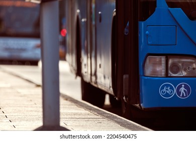 Bus Public Transportation In Budapest, Hungary.