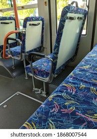 Bus seats with nice patterns