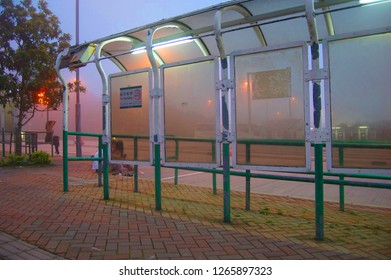 Bus Shelter In Hong Kong