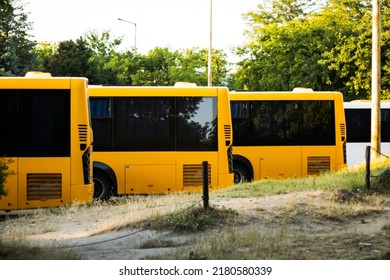 Bus Station At Gödöllő, Hungary