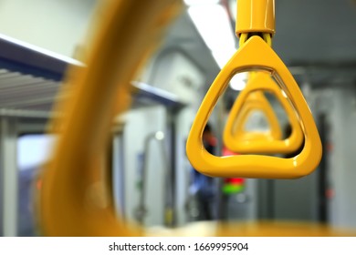 Bus strap or bus handle. The important area need to be sterilized for the public health to prevent virus or bacteria to infect.