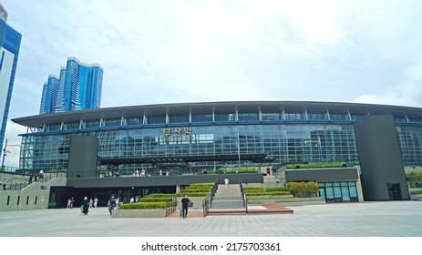 Busan, BusanKorea-July-6-2022:Busan Station And Busan Station Square