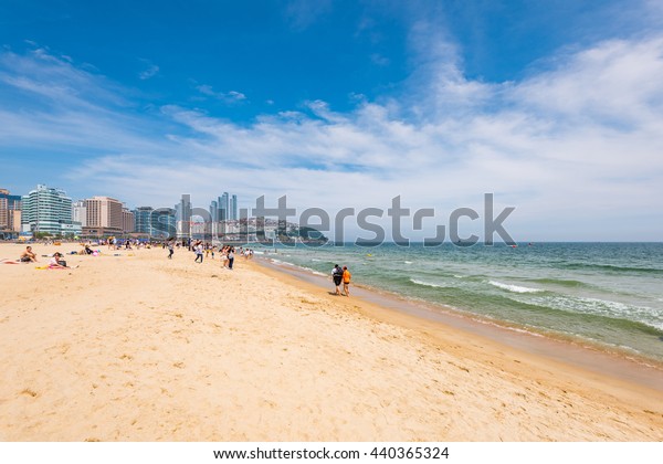 Busan South Korea June 18haeundae Beach Stock Photo Edit