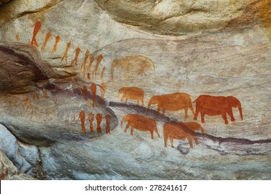 Bushman Cave Paintings In Cederberg, South Africa