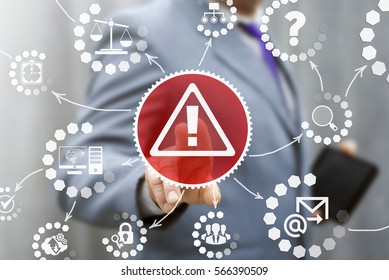 Business attention mark with triangle icon web internet communication risk safety security concept - Powered by Shutterstock