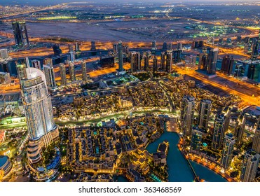 Business Bay District As Seen From Burj Dubai