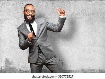 business black man dancing - Powered by Shutterstock