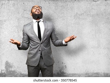 Business Black Man Praying