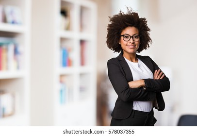 business black woman crossing her arms