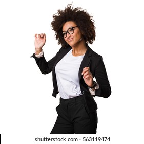 Business Black Woman Dancing