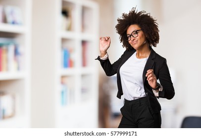 Business Black Woman Dancing