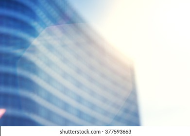 Business Blurred Background With Modern City Building