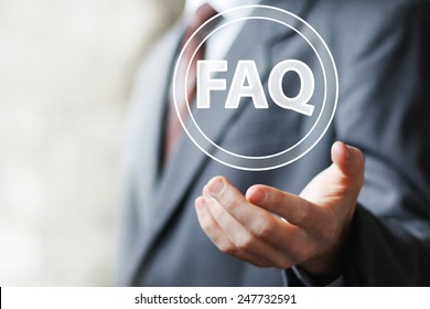 Business Button FAQ Sign Connection Icon Web Communication