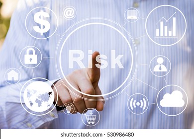 Business Button Risk Web Connection Icon Network