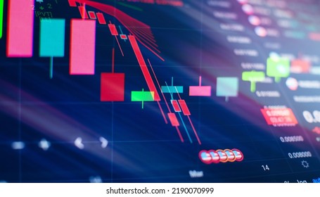 business candlestick. Financial static analysis with growing financial charts. Online trading, Investment, Strategy market plan, and Stock market fluctuations Concept. - Shutterstock ID 2190070999