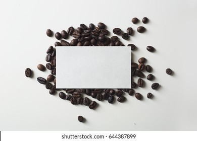 Business Card With Coffee Beans