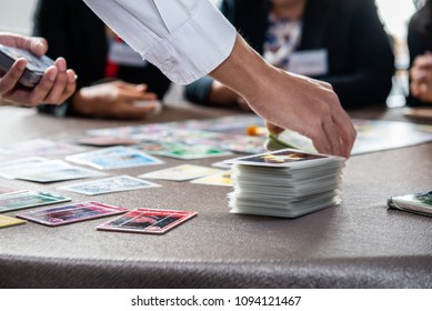 Business Card Game In Training Class