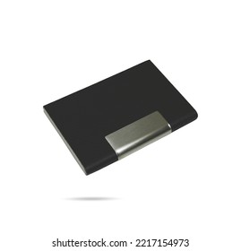 Business Card Holder. Metal Or Plastic Body. Business Card Holder With Metal Nameplate. Black Business Card Holder.