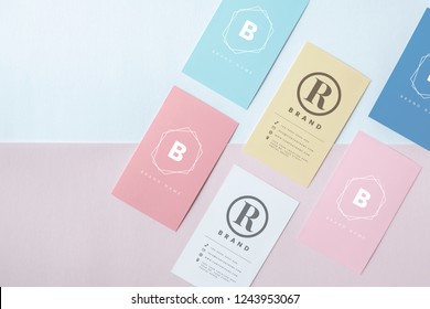 Business Card And Name Card Mockup