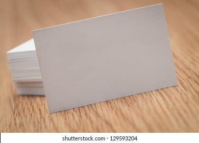 Business Cards On A Desk