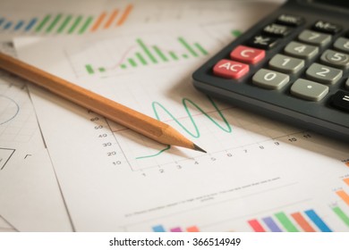 business chart showing financial success - Shutterstock ID 366514949