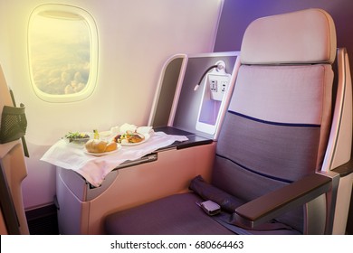 Business Class Airplane Meal