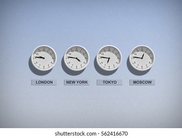 Clock Different Time Zones Stock Photo 1791997736 | Shutterstock