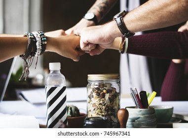 Business Colleagues Together Teamwork Working Office - Shutterstock ID 745967341
