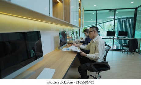 Business concept of 4k Resolution. Asian people working together in the office. - Shutterstock ID 2185581461