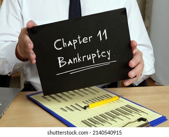Business concept about Chapter 11 Bankruptcy with phrase on the page.