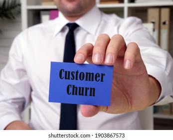 Business concept about Customer Churn with inscription on the sheet. - Shutterstock ID 1903867573