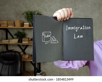 Business Concept About Immigration Law With Phrase On The Page.
