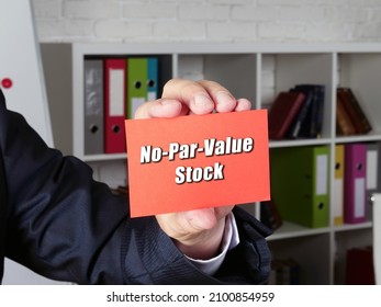 Business concept about No-Par-Value Stock with phrase on the page.
