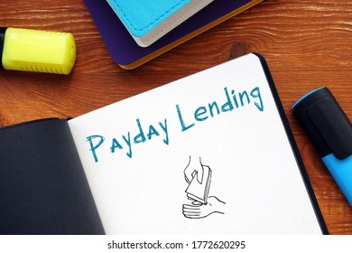 Business Concept About Payday Lending With Inscription On The Sheet.