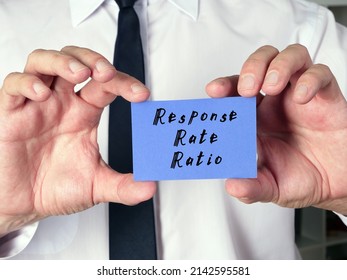 Business Concept About Response Rate Ratio With Inscription On The Page.
