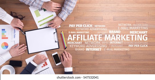 Business Concept: Affiliate Marketing Word Cloud