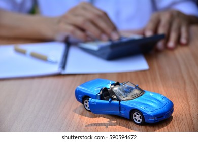 Business Concept, Car Insurance, Sell Or Buy Car, Car Financing, Car Key