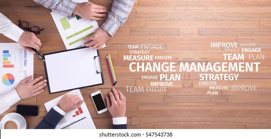 Business Concept: Change Management Word Cloud