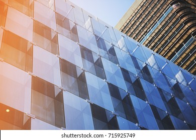 Business Concept - Corporate Shapes Of A Corporate Building In Madrid;