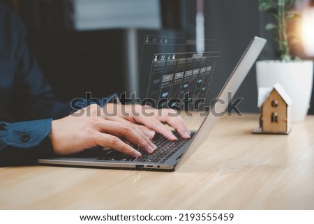 Business concept with data analysis Business Analytics and Data Management System to generate reports with KPIs and metrics connected database. Corporate Strategy in Finance, Operations, Sales,maketin