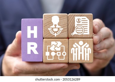 Business Concept Of Human Resources. HR Management. Recruitment. Staffing.