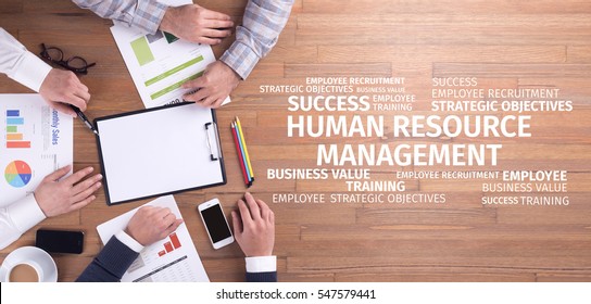 Business Concept: Human Resources Management Word Cloud