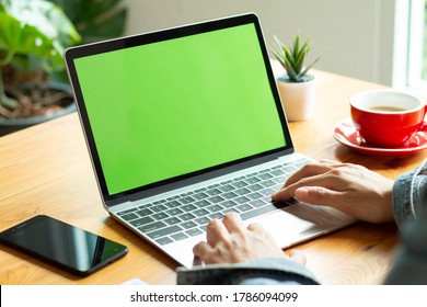 Business concept : Laptop with blank copy space screen background for advertising text, marketing and design.  - Powered by Shutterstock