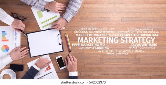 Business Concept: Marketing Strategy Word Cloud