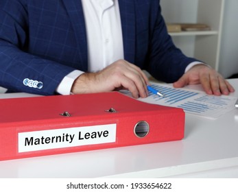 Business concept meaning Maternity Leave with inscription on the document case 