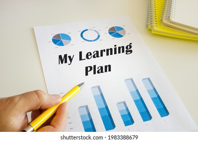 Business Concept Meaning My Learning Plan With Phrase On The Financial Document. 
