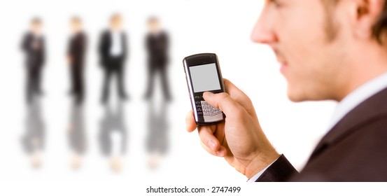business concept photo depicting communications and team work
