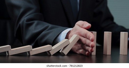 business concept of salvation from collapse - Shutterstock ID 781212823