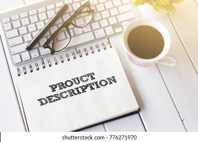 Business concept - Top view notebook with keyboard and coffee cup writing PRODUCT DESCRIPTION - Shutterstock ID 776271970