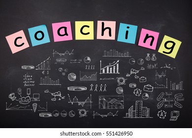 Business Concept Word Coaching Sketch Schemes Stock Photo 551426950 ...